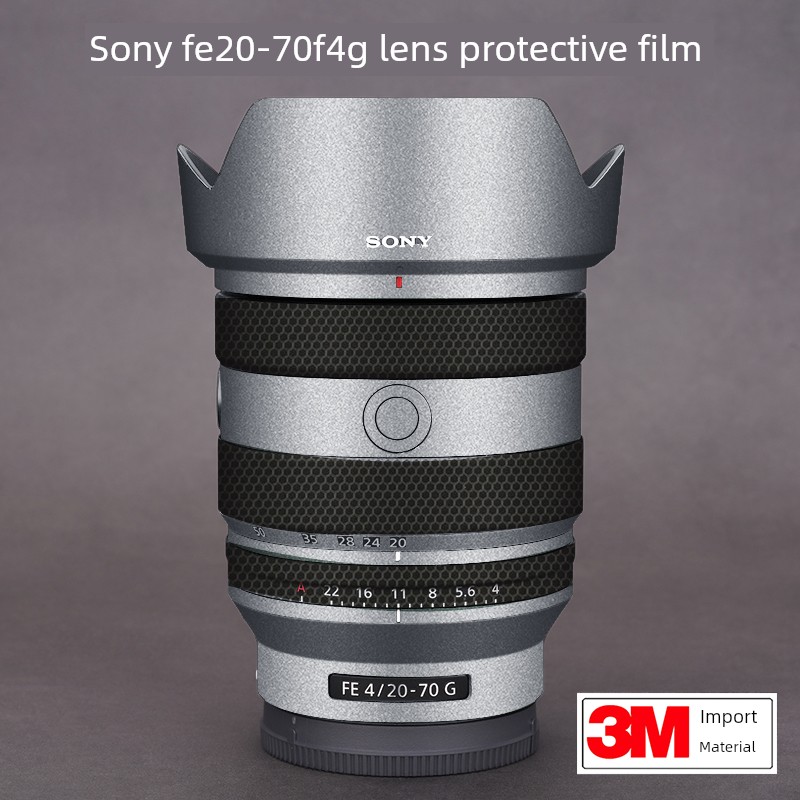 适用2070贴膜Sony FE 20-70 F4G镜头保护贴纸银色