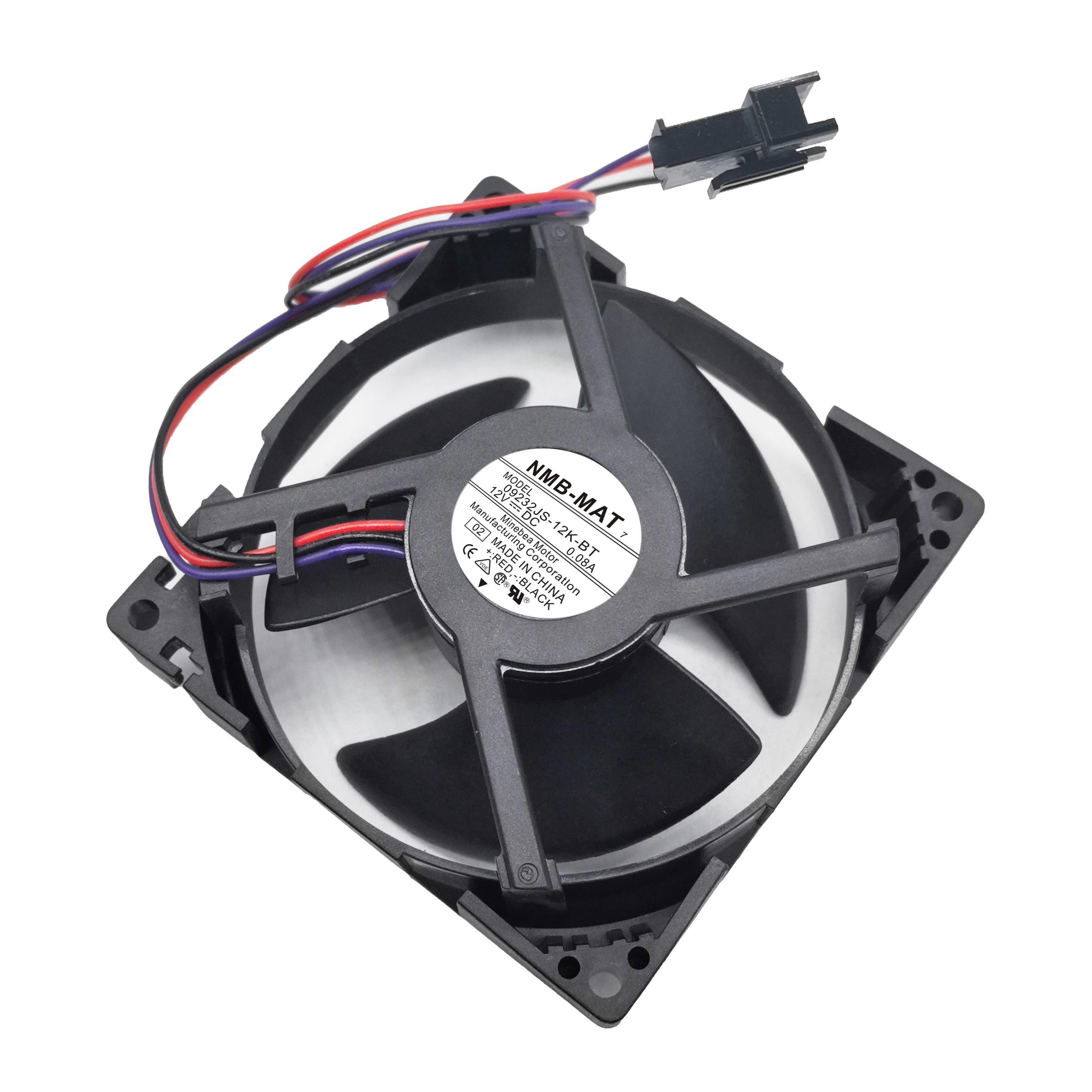 原装 09232JS-12K-BT 9.2cm 12V 0.08A 冰箱内置冷却散热风扇电机