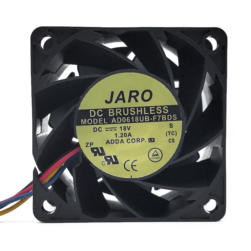 JARO AD0618UB-F7BDS 6038 18V 1.2A 变频器机箱电源散热风扇 6CM