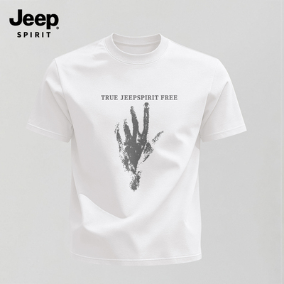 Jeep吉普男短袖纯棉vintage半袖