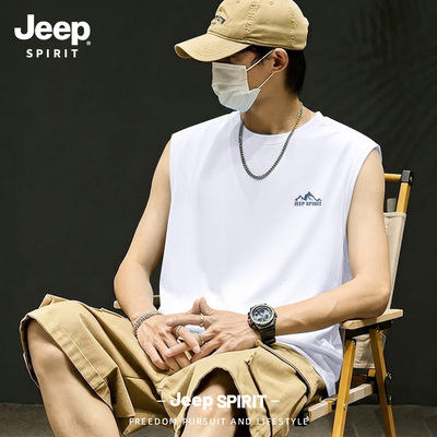 Jeep吉普冰丝背心男2026新款夏