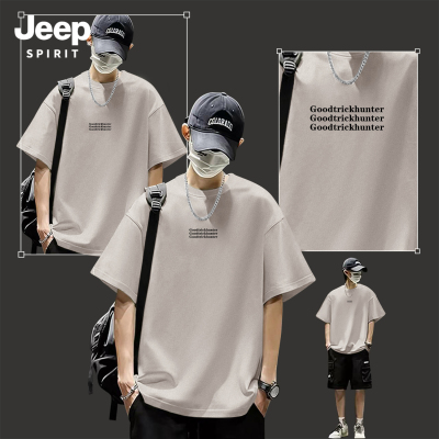 Jeep吉普重磅纯棉短袖t恤男女款