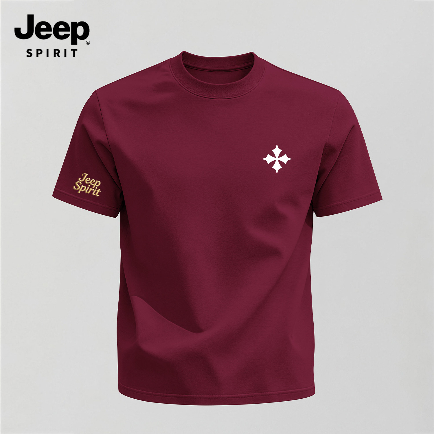 Jeep吉普短袖t恤男高级感上衣服