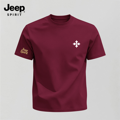 Jeep吉普短袖t恤男高级感上衣服