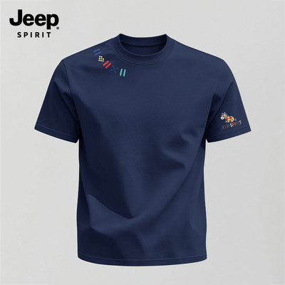 Jeep吉普男士短袖t恤夏季穿搭ins