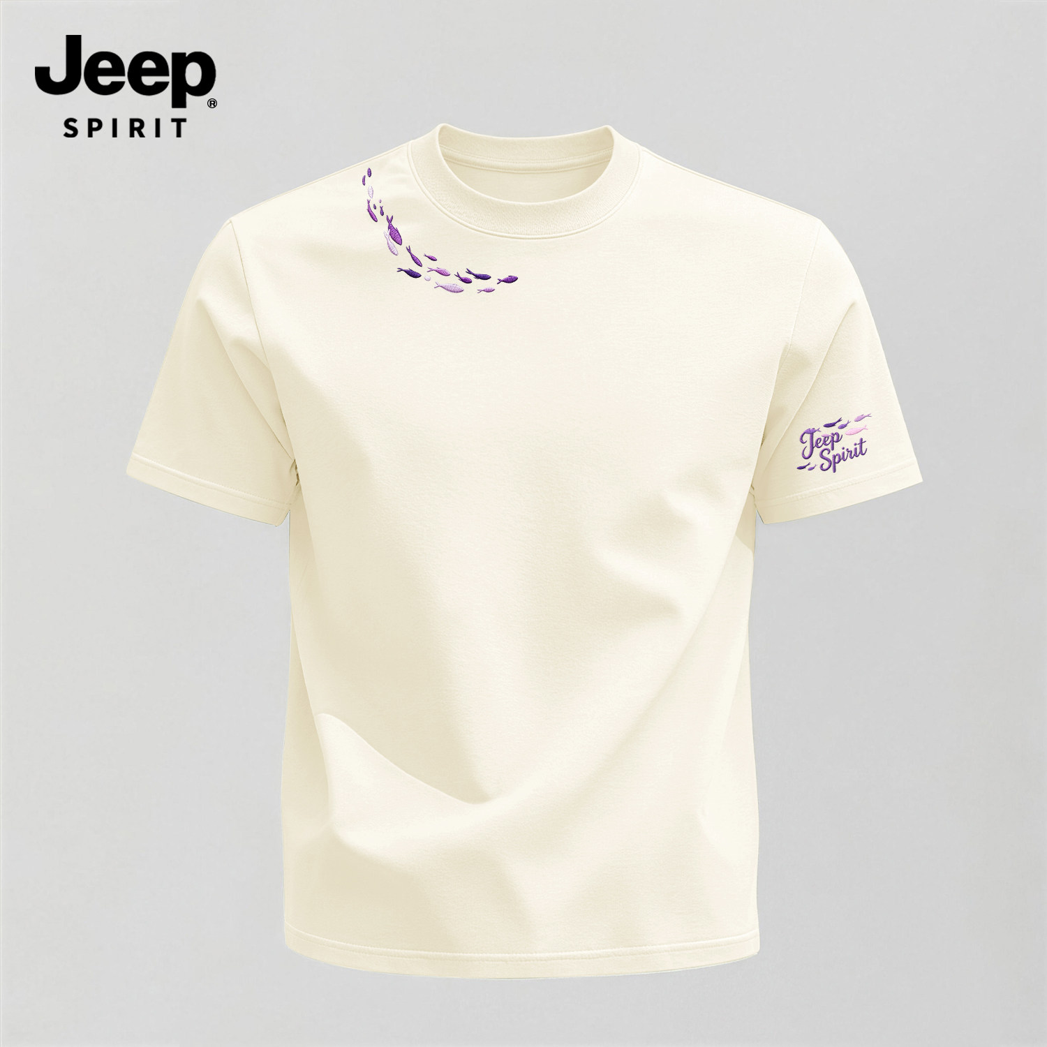 Jeep吉普男士短袖t恤夏季男纯棉