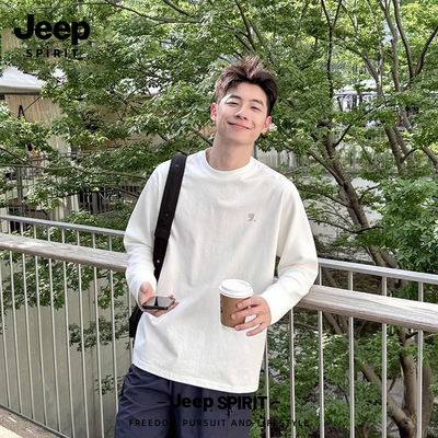 Jeep吉普长袖t恤男士2025新款