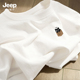 日系简约宽松半袖 2026春季 t恤男款 Jeep吉普猫咪趣味重磅纯棉短袖