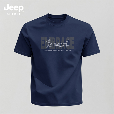 Jeep吉普纯棉美式潮流短袖t恤男