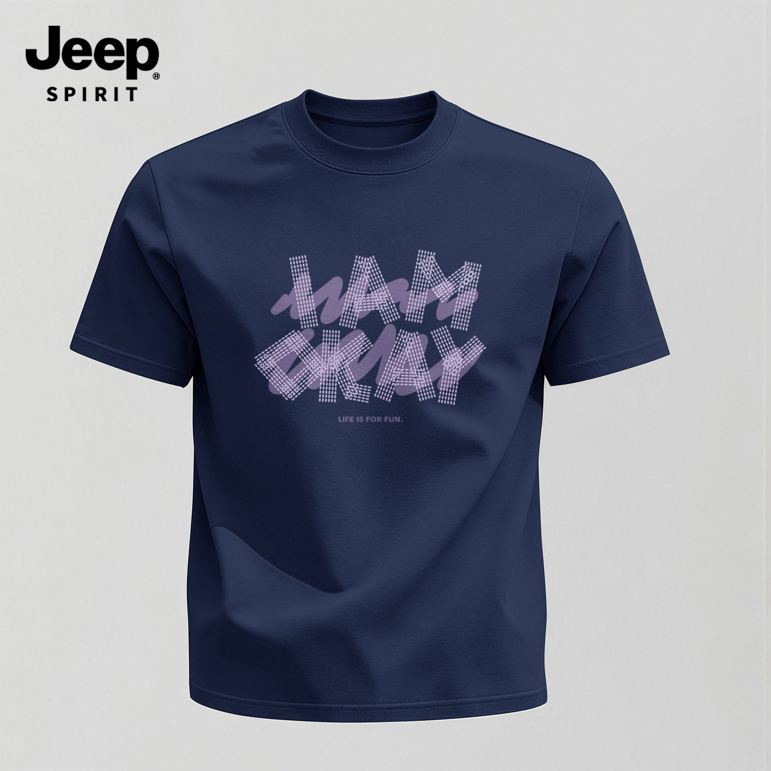 Jeep吉普男短袖t恤美式纯棉上衣