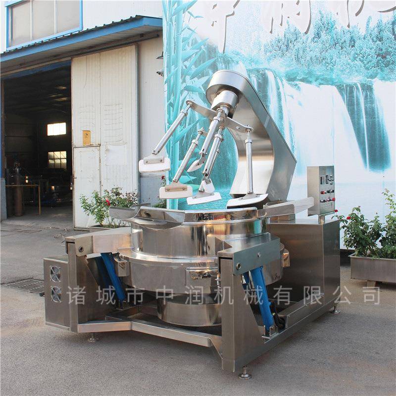 全自动电磁加热多爪行星炒锅辣椒面炒料机蒜蓉酱翻炒锅