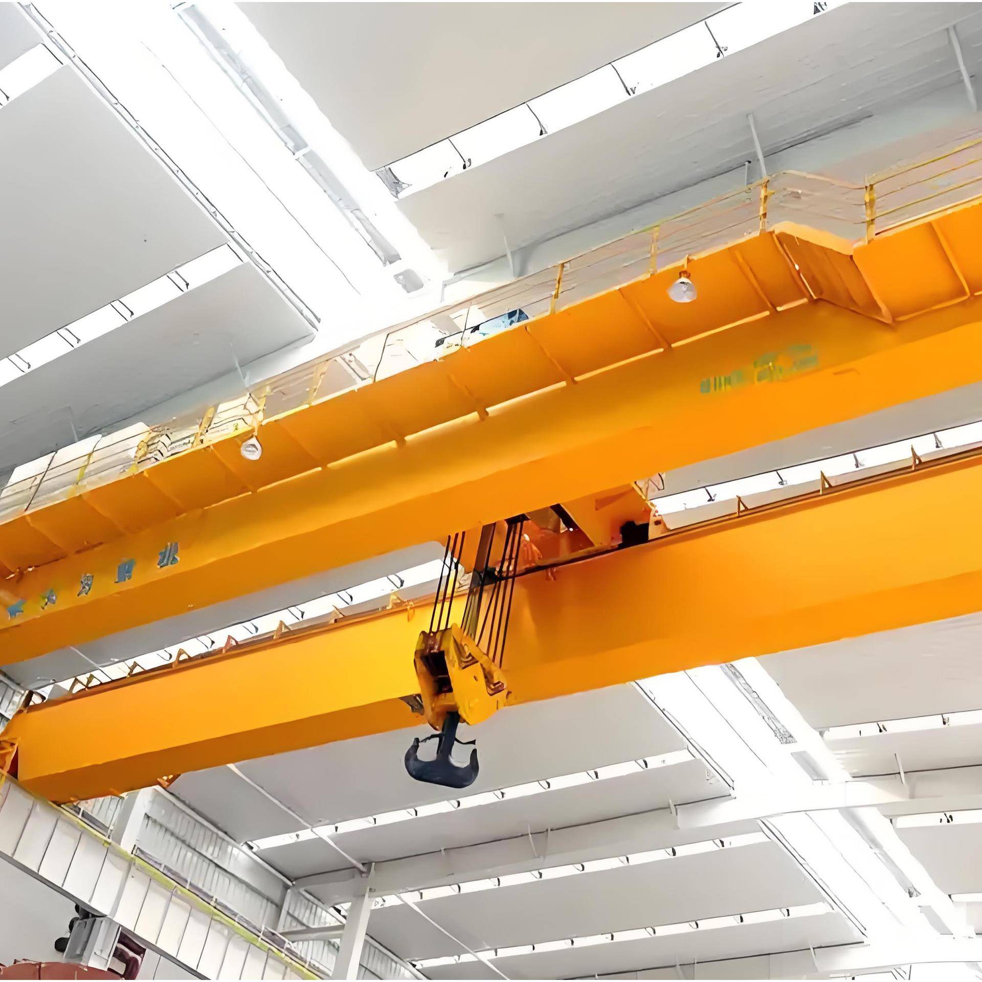 长期供应QD双梁起重机5T-550T简易LHE20+10t葫芦双梁桥式起重机