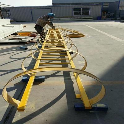 玻璃钢电力深井直爬梯桥梁建设玻璃钢爬梯护笼爬梯