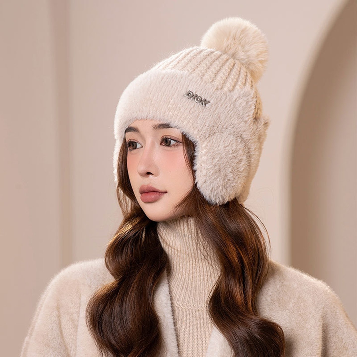 秋冬针织毛线帽子女护耳加绒保暖韩版时尚百搭户外骑行防风防寒帽,服饰配件/皮带/帽子/围巾,帽子,淘宝优惠券,粉丝福利购,淘宝优惠卷