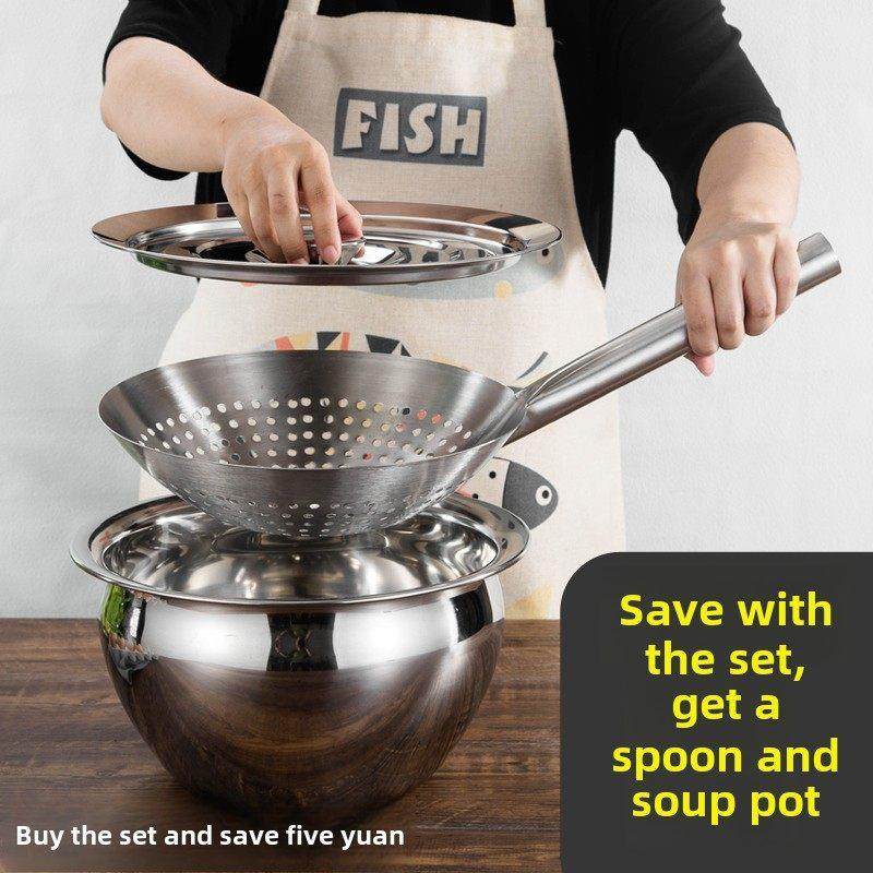 超厚不锈钢油盆油缸桶形油桶调味猪油盆厨房和盆鸡蛋打面盆盖集,餐饮具,盆,淘宝优惠券,粉丝福利购,淘宝优惠卷