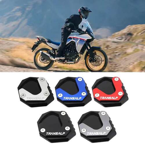 适用本田XL750 TRANSALP 改装边撑加大 侧边脚撑防滑底座加宽脚垫