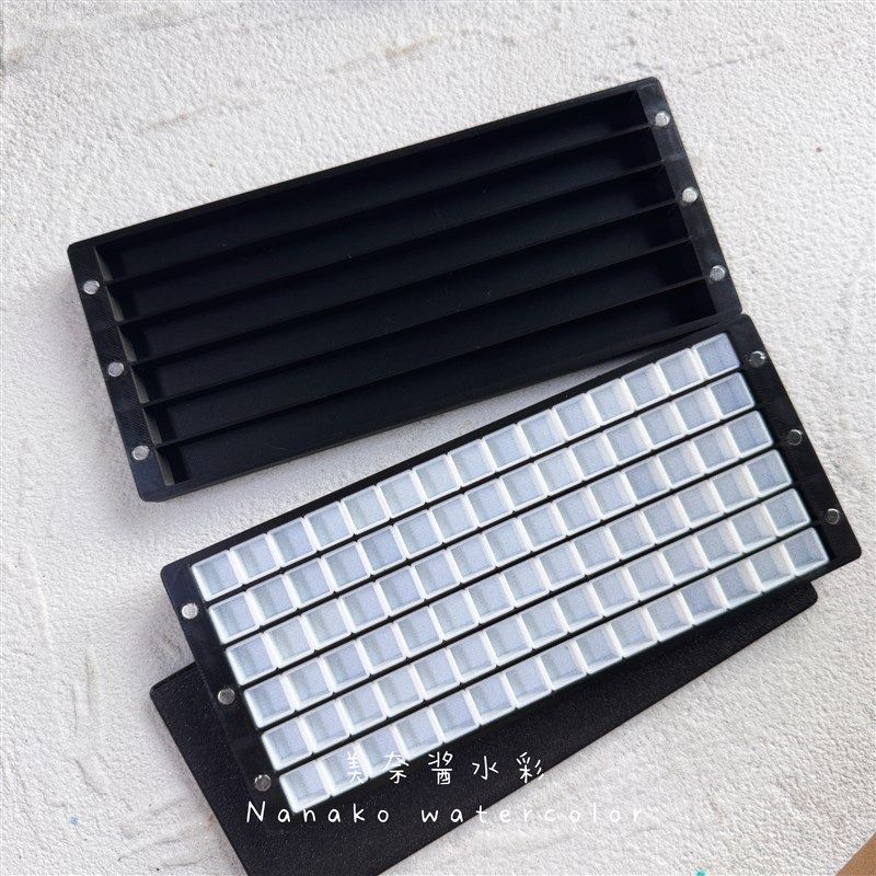 水彩颜料美甲手工甲油胶拍拍胶分装收纳盒3d打印磁吸塑料盒子