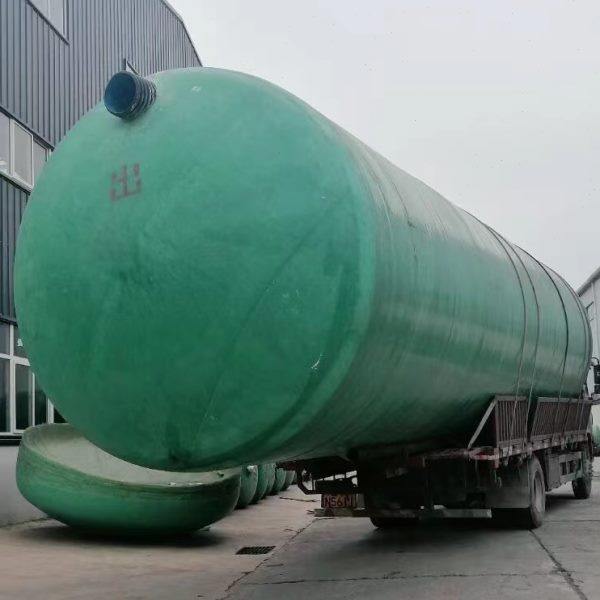 玻璃钢化粪池农村家用三格一体2/3/4/6/9/16/20/40/50/75/100立方