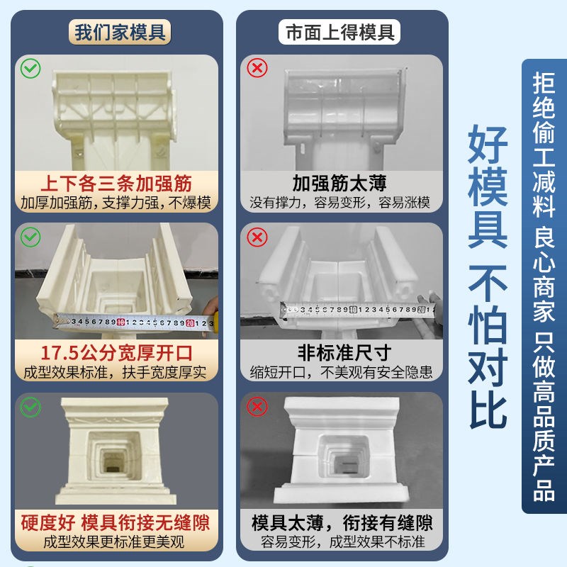 罗马柱栏杆模具欧式别墅阳台护栏围E栏扶手现水泥浇中式花瓶柱模