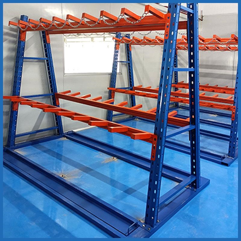 九实A字悬臂g式货架双面管材铝材钢材型材库房托臂货架仓库重型