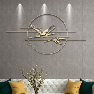 新中式 饰挂件沙发房间背景墙挂饰墙面壁挂 创意家居客厅轻奢墙壁装