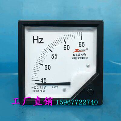 周波表指针式交流频率表6L2-45-65HZ/240V 100V 220V 380V赫兹表