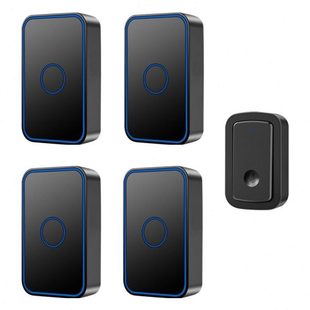 数码强闪光无线家用一拖四门铃远距离大音量聋哑老人呼叫按钮防水