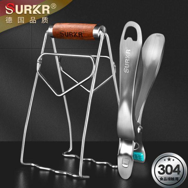 德系加粗304不锈钢夹盘子夹防烫夹厨房家用防滑取碗夹子提盘神器,厨房/烹饪用具,厨用取碗/盘夹,淘宝优惠券,粉丝福利购,淘宝优惠卷