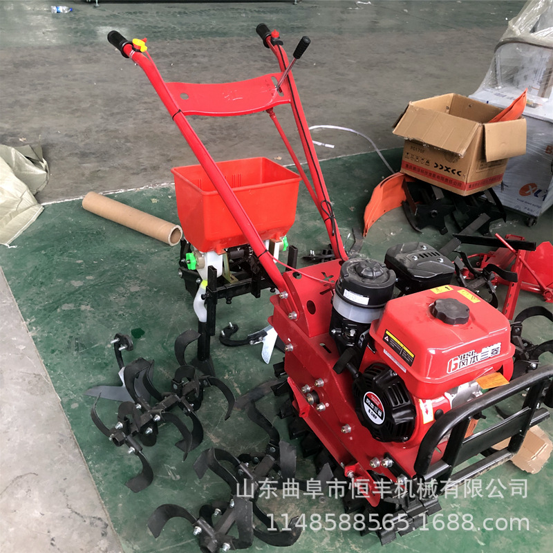 新款链轨微耕机翻地机 汽油柴油开沟机多功能 开沟松土施肥犁地机