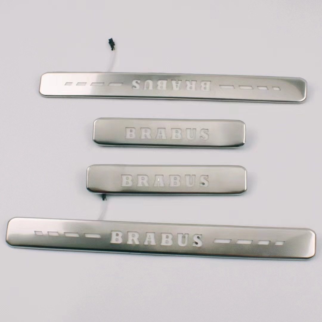 benz2019-23奔驰大G级W463W464G63BRABUS AMG带灯门槛条迎宾踏板