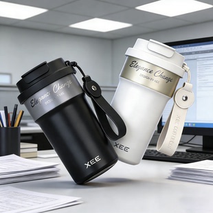 兔兔萌主保温杯高颜值吸管运动水杯便携小巧水杯轻奢高级感保温杯