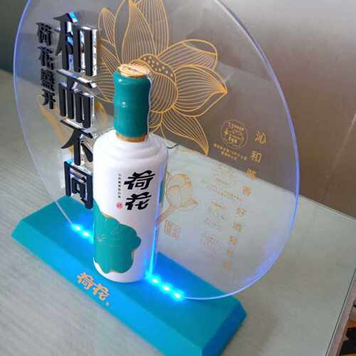 亚克力打灯展示架 有机玻璃制品 台牌 桌牌POP打灯制品 丝印LOGO
