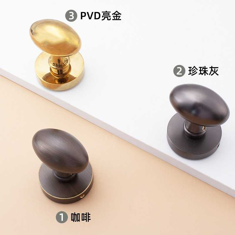 简约室内卧室房全铜门锁灰黑色北欧静音木门隐藏锁现代机械执手锁