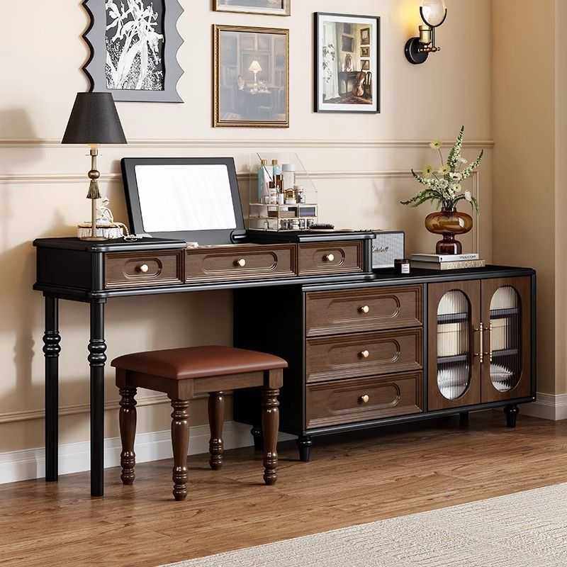 法式复古实木梳妆台斗柜一体美式中古风化妆桌卧室床尾柜小户型,玩具/童车/益智/积木/模型,垂直悬浮玩具,淘宝优惠券,粉丝福利购,淘宝优惠卷