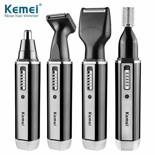 工厂定制科美KM-6630鼻毛修剪剃须修眉鬓角修剪多合一鼻毛器套装