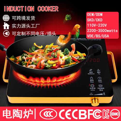 电陶炉家用electric stove代发SKD私域100-220V出口加工2200-3500