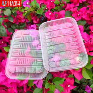 厂家供应 一次性生鲜托盘1914半透明 熟食塑料pp生鲜配送包装盒子