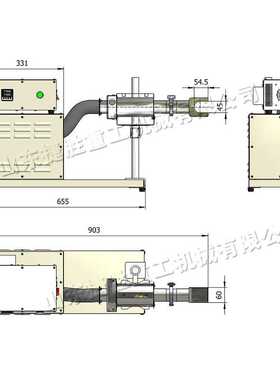 js-25台式热缩管360旋转多角度出风口收缩管电阻丝加热热风枪