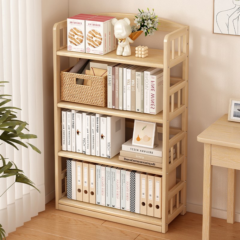 家用书架置物架落地式多功能收纳架客厅空间利用神器靠墙简易书柜