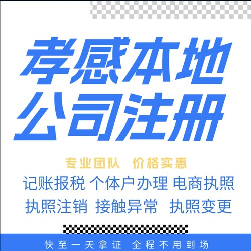 孝感注册公司营业执照个体户地址挂靠解除异常变更执照注销验资等
