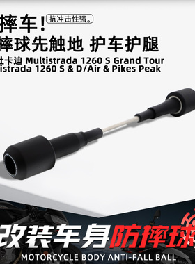 适用杜卡迪揽途Multistrada1260摩托改装EP防摔球保险杠车身配件