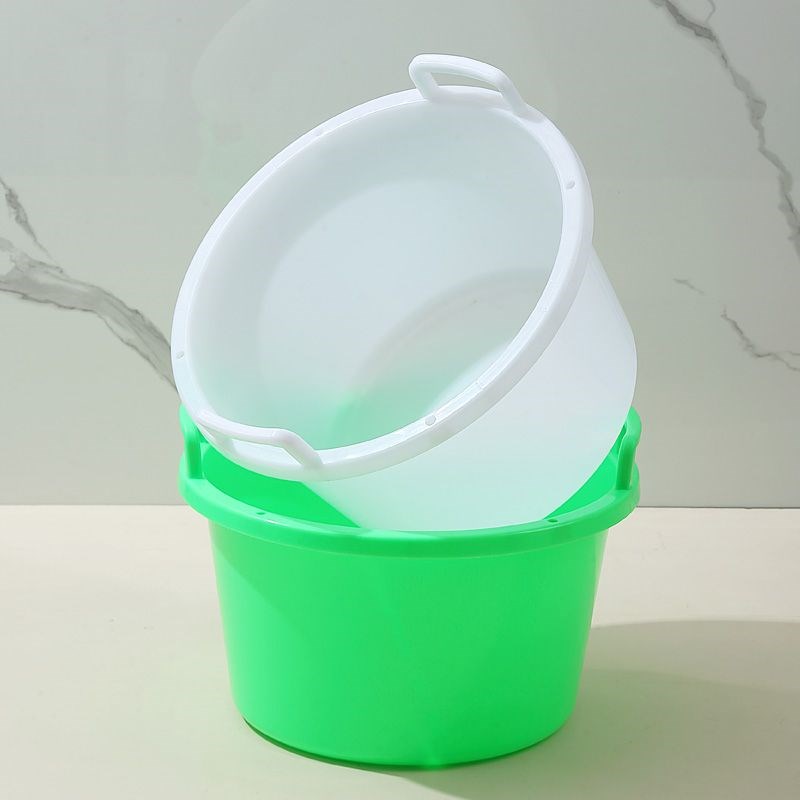 大号收纳桶牛筋工地盆加厚熟胶农用篮子装水果海鲜塑料蔬菜收纳筐