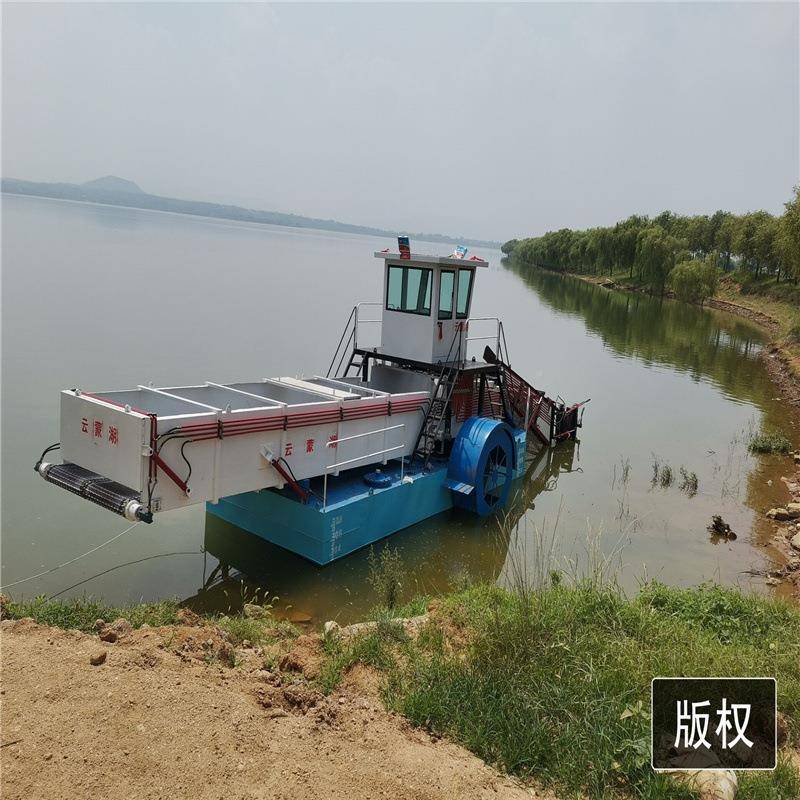 面水草打LJ-002备捞船河道水葫理芦割草船河湖面捞草船治设河道治