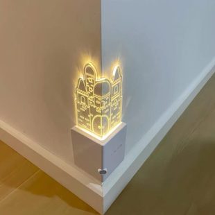 转角装饰城堡氛围灯感应灯人来即亮人走即灭小夜灯走廊地脚感应灯