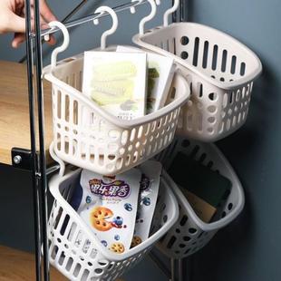 挂钩悬挂置物篮厨房挂篮卫生间浴室化妆用品收纳篮塑料篮子收纳筐