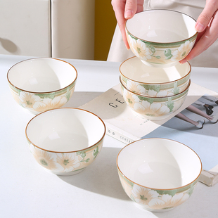 家用陶瓷餐具米饭碗简约小碗北欧风创意个性大汤碗面碗沙拉碗面碗