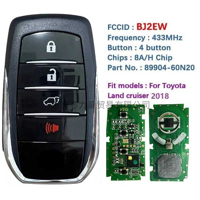 适用2018丰田陆地巡洋舰智能汽车钥匙89904-60N20/60N21BJ2EW A8