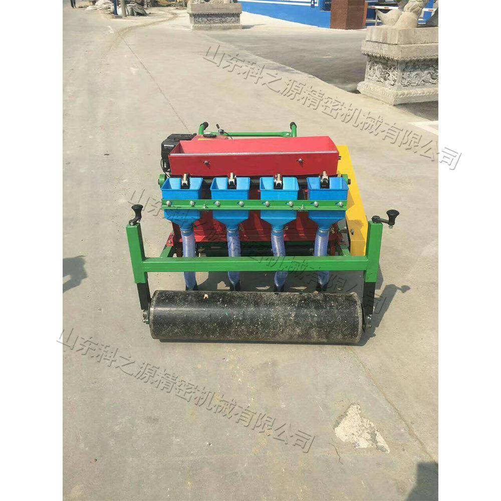 汽油大蒜种植机手扶自走一体大蒜播种机拖拉机配套多行播种机