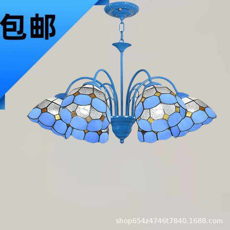 地中海卧室吊灯美式儿童房田园简约客厅餐厅饭厅清新温馨欧式灯具