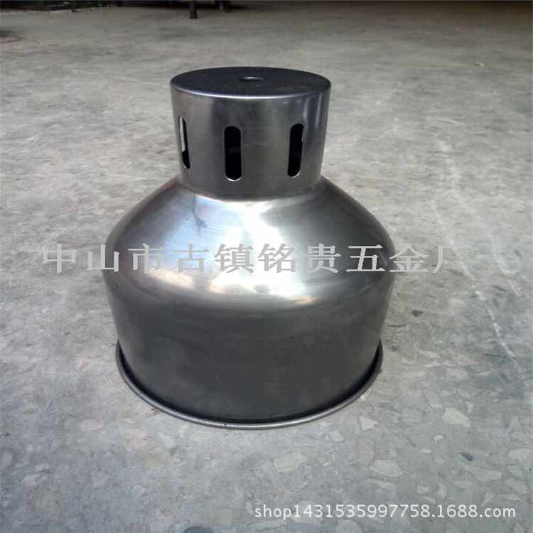 厂家直销客厅灯罩不锈钢茶几底座小喇叭盘旋压配件餐桌椅吧台底座